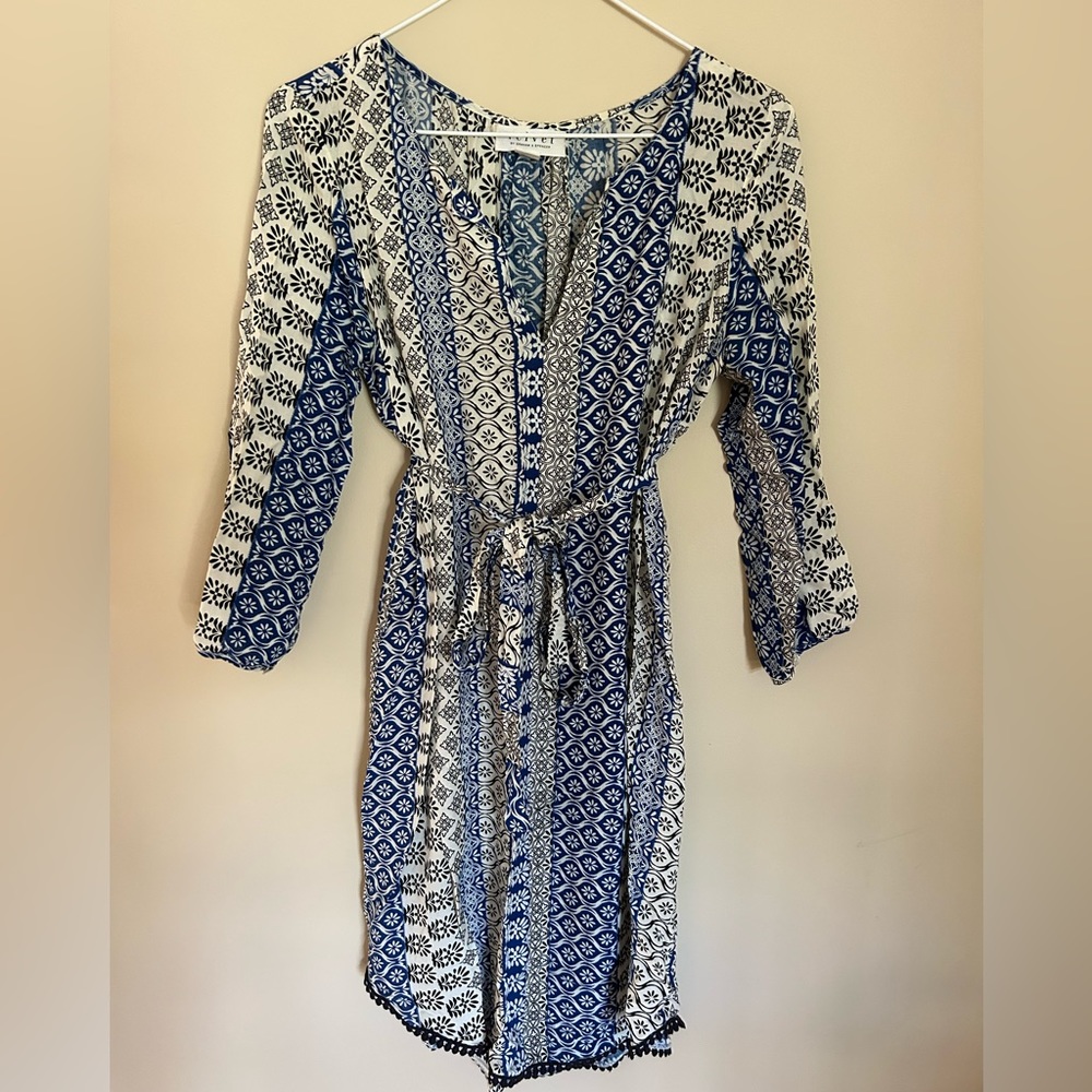 Velvet by Graham & Spencer Blue/White Dress, Size XS